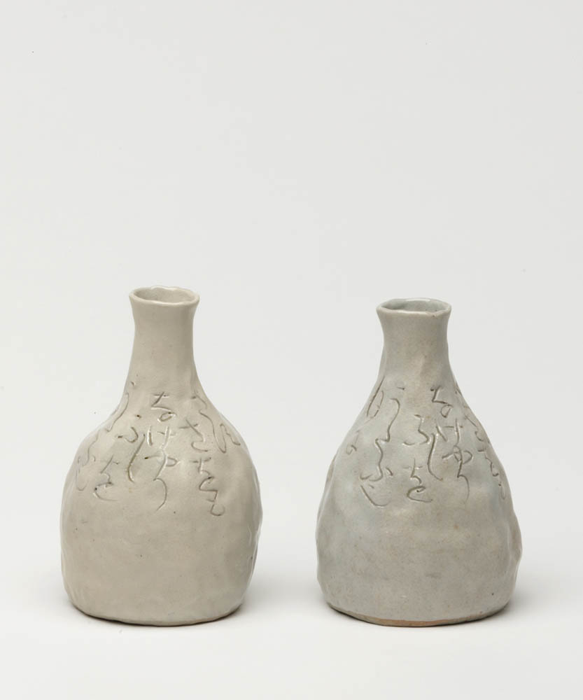 Sake Flasks (Tokkuri) by Otagaki Rengetsu (1791-1875)