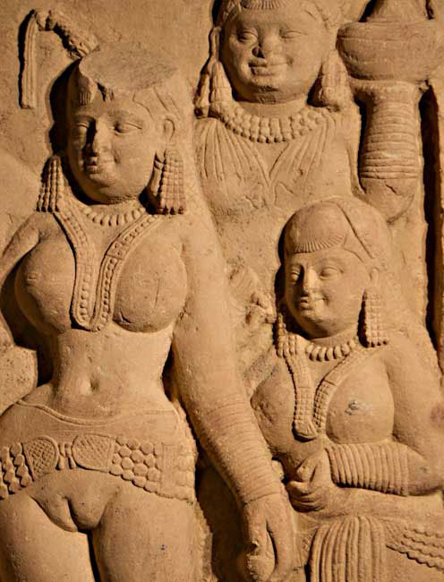 Brahamin Charudatta and Dancer Vasantasena with Attendants