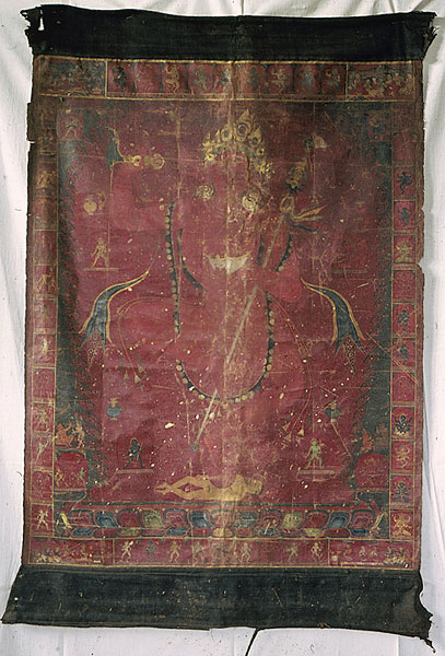 The doctored Vajravarahi painting as it appeared when purchased in 1967<br> (my catalogue number 429),