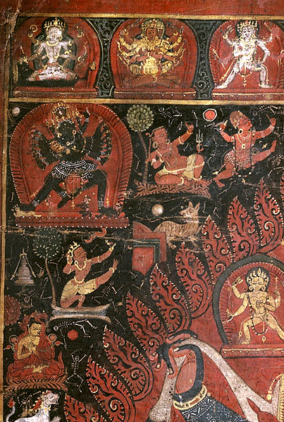 Cakrasamvara mandala, original detail, upper left