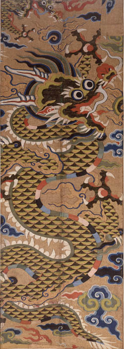 Dragon kesi textile fragment