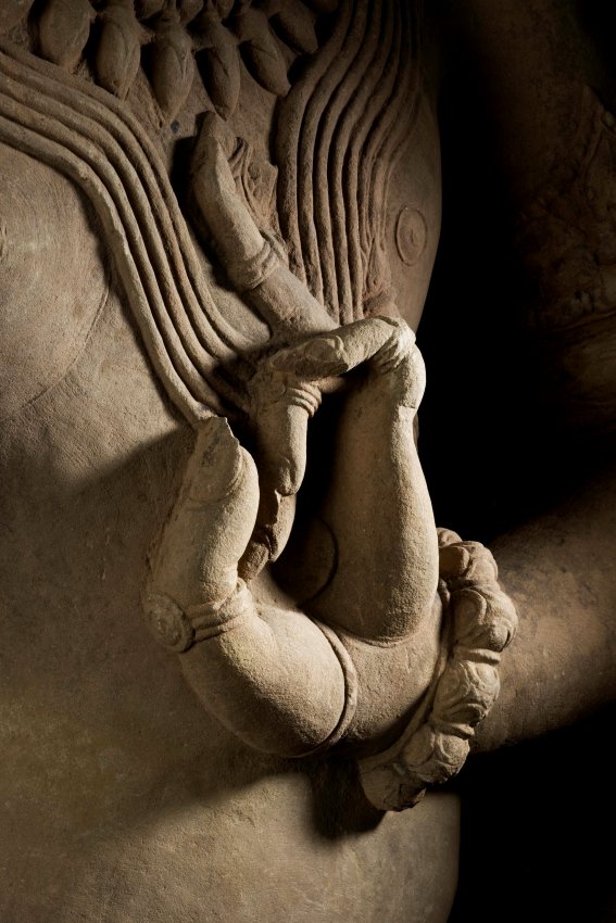 SANDSTONE HANUMAN TORSO