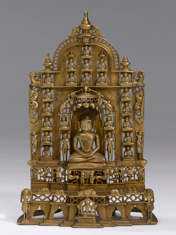 A Bronze Shrine Of Parshvanatha