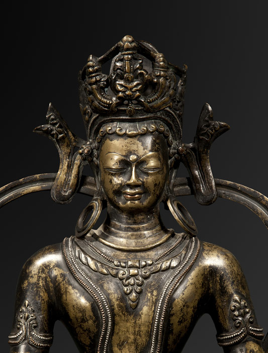 Crowned Buddha (detail)