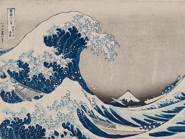 Katsushika Hokusai, Under the Wave off Kanagawa (Kanagawa oki nami ura)