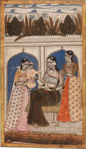 Mother and Child with Attendants