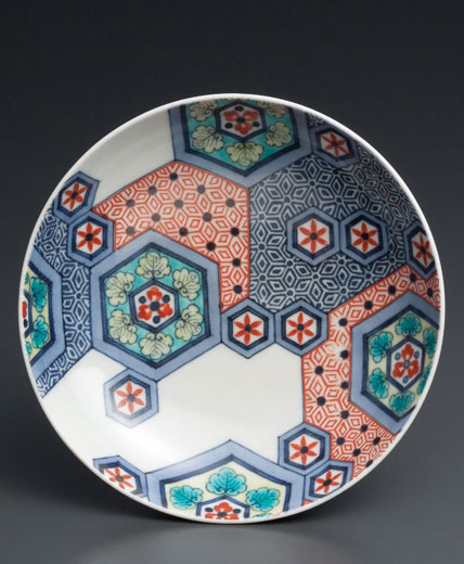 Hizen, Nabeshima official kiln. <i>Dish with Geometric Design</i>