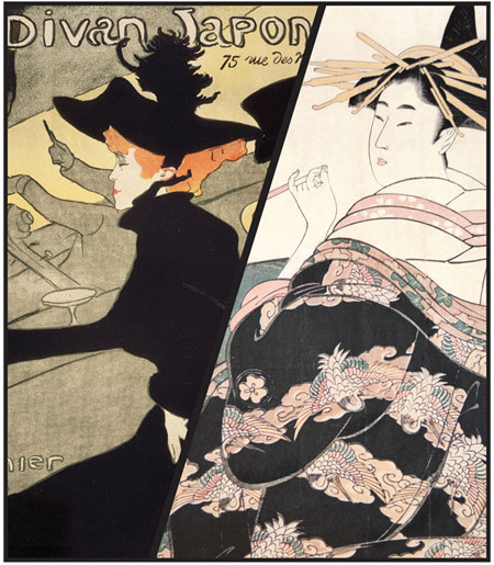 Henri de Toulouse-Lautrec (1864 –1901), <em>Divan Japonais</em> (detail)