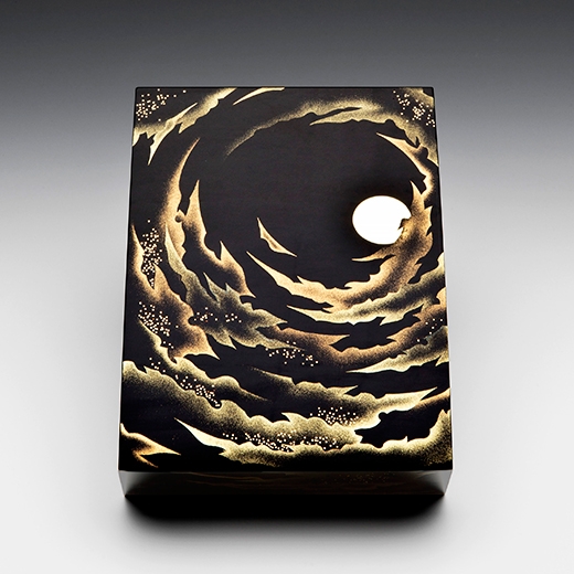 Box with Glittering Moon in the Night Sky