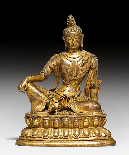 A Rare and Distinguished Bronze of Avalokiteshvara