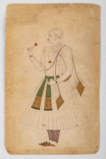 Maharana Amar Singh holding a flower