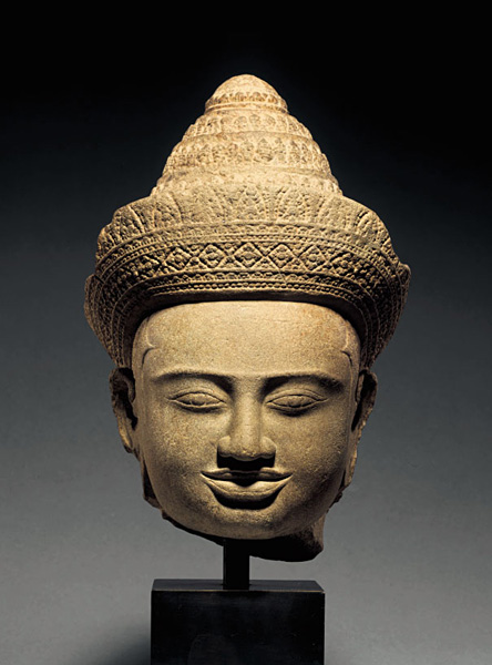 Head of a female goddess