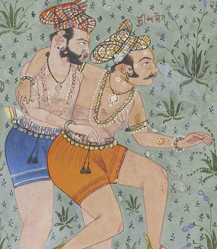 The Wrestling Match between Jarasandha and Bhima