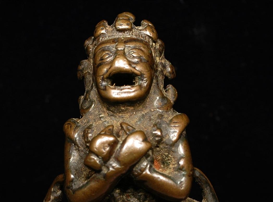 Antique bronze statue from Tibet, depicting Heruka.
