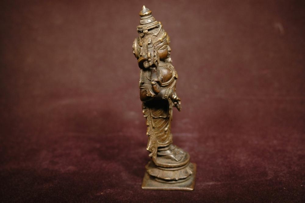 17th century Ganga Jamna Bronze of Vishnu.