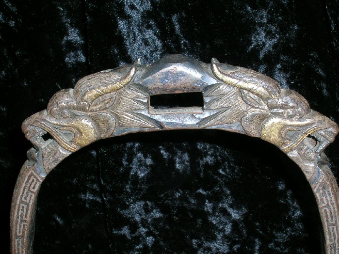 A pair of ceremonial stirrups