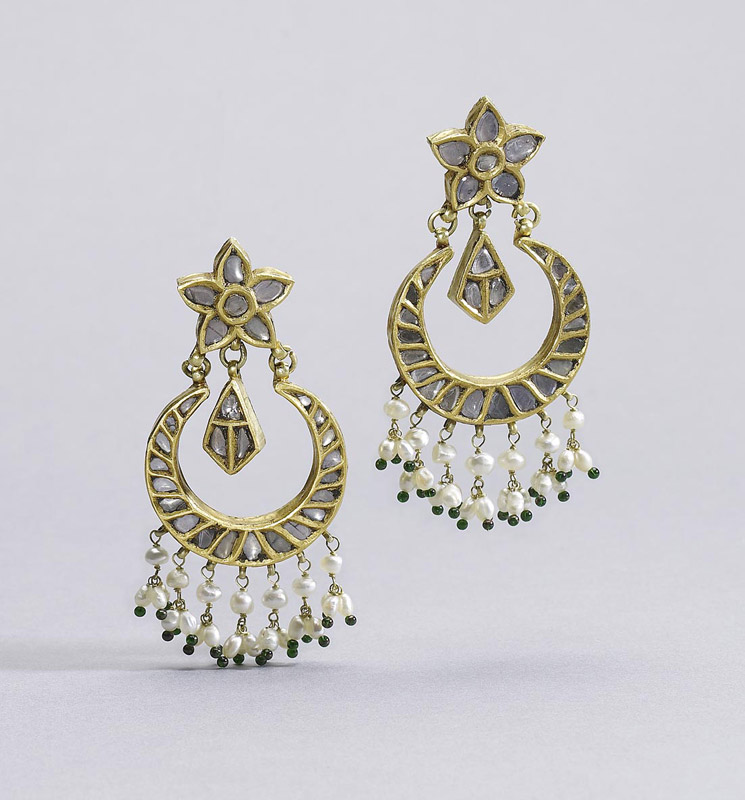 Pair of sapphire drop earrings