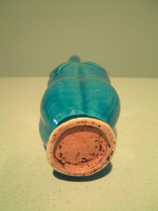 Chinese Kangxi period turquoise bottle