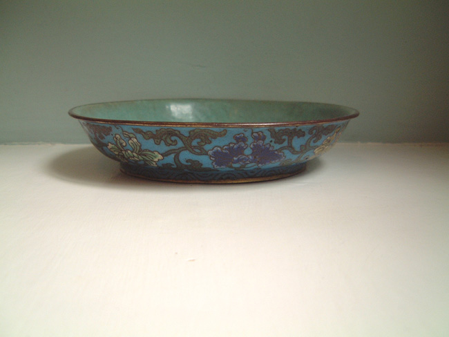 Chinese cloisonne dish