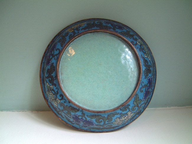Chinese cloisonne dish