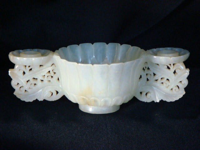 White jade Moghul style cup