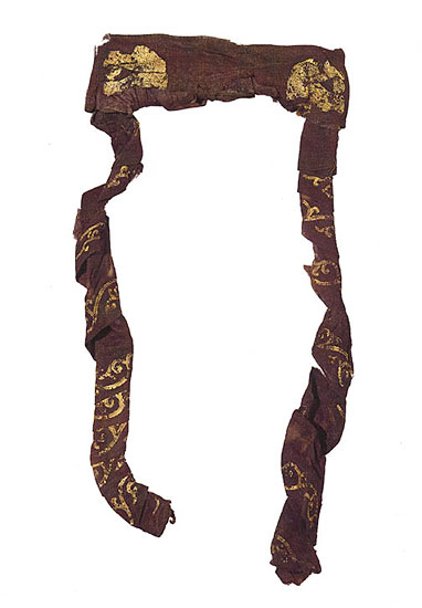 Wooden frame wrapped with gauze