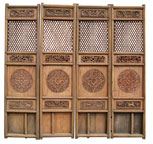 Carved doors