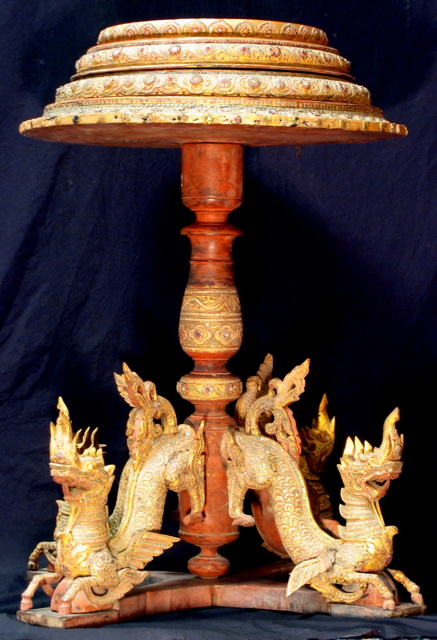 Burmese alms bowl table