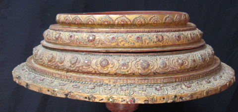 Burmese alms bowl table