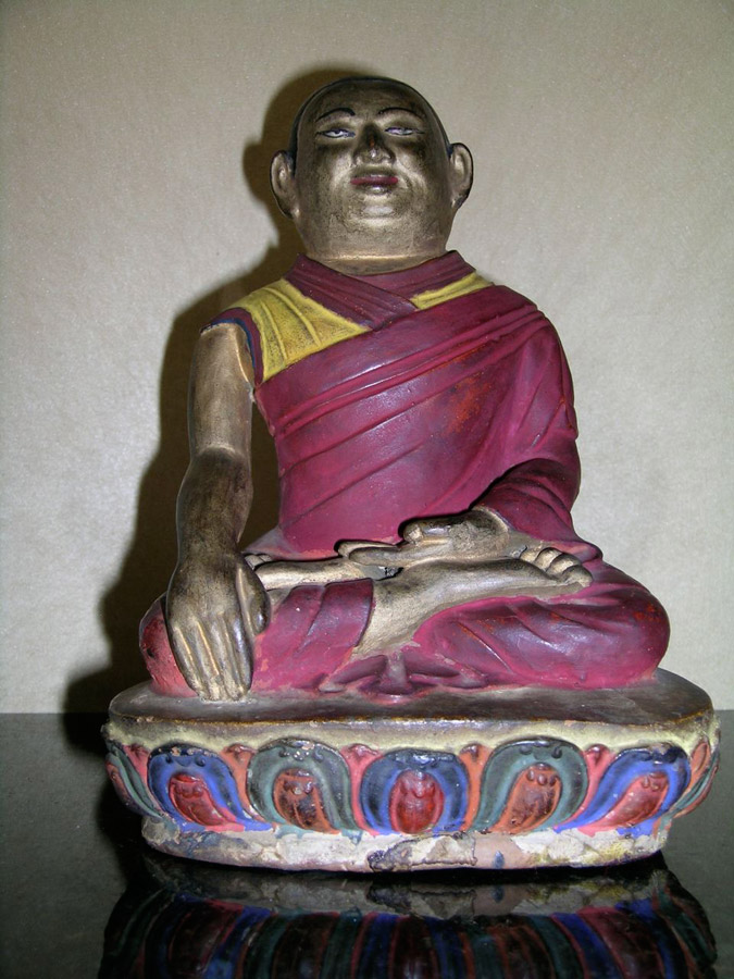 A ‘ngadrama’ portrait figure of Lobsang Trinley Lhundrup Choekyi Gyaltsen