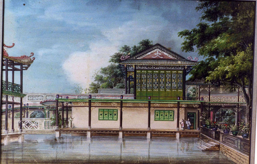 A Chinese export painting