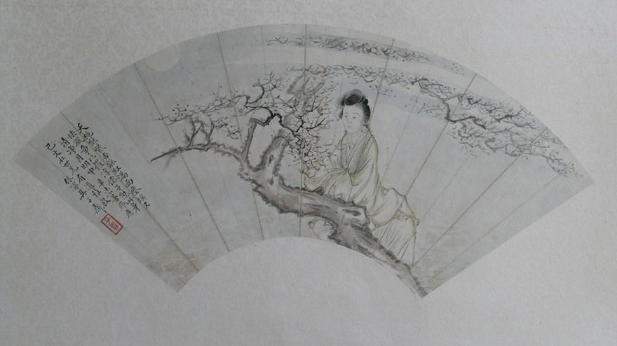A fine fan painting