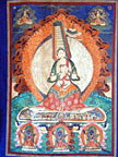Thangka of  Usnisasitatapatra