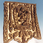 Gilt copper panel