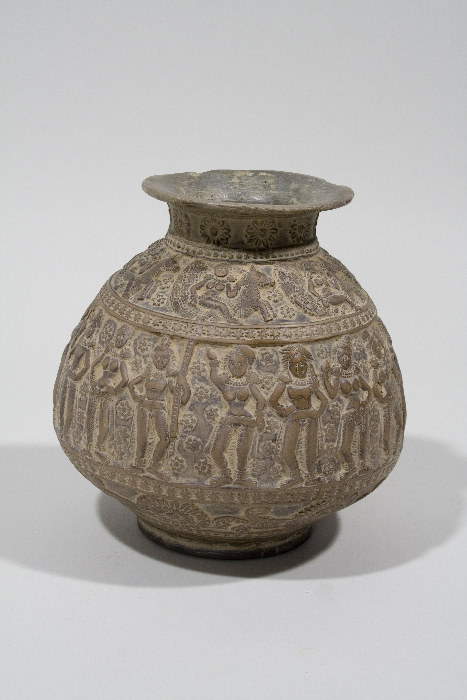 Ghandaran Terracotta Vessel with Figural Relief, Oxford TL Available