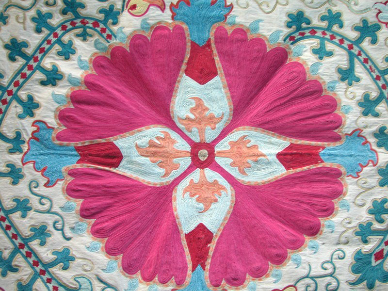 Detail of Exquisite Suzani Embroidery