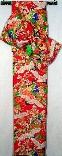 Rare, Yuzen Painted Girl's Antique Tied Obi