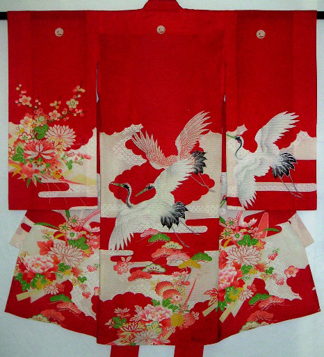 Rare Summer Silk Yuzen Hand Painted Girl's Kimono