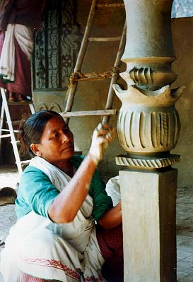 Each woman's pillar shapes are unique