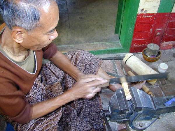 Cutting the tusk