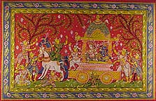 Krishna leaving for Mathura