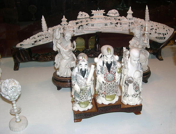 Imported Chinese carvings