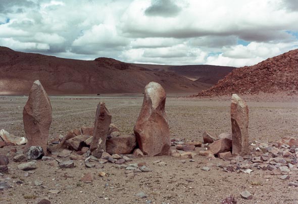  Pillars in quadrangular enclosure