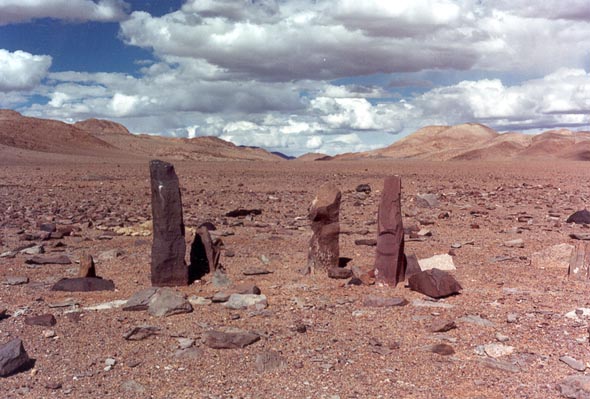  Pillars in quadrangular enclosure