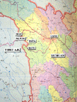 Map showing location of project sites.