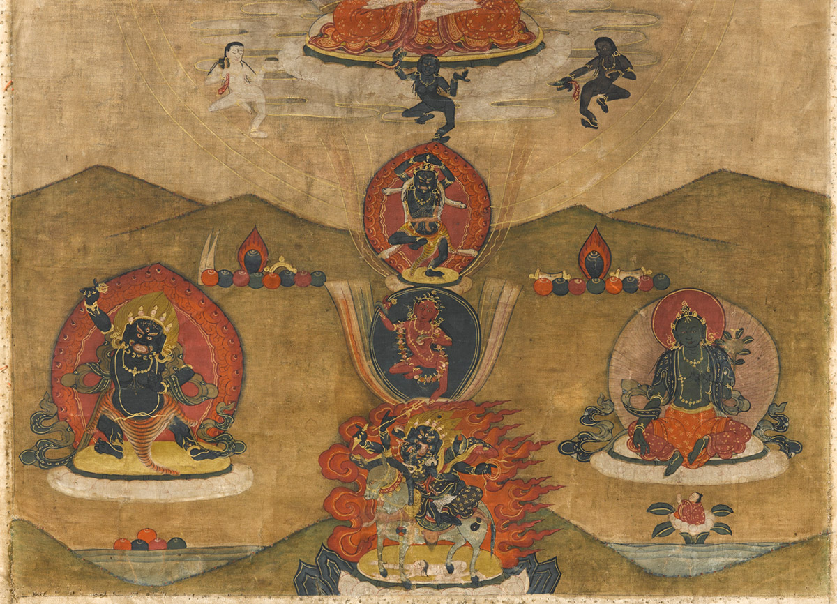 A rare painting of the 8th Karmapa Mikyö Dorje, head of the Kagyu school of Tibetan Buddhism