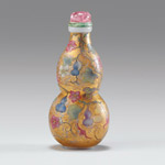 An enamelled glass snuff bottle, mark and period of Qianlong, 1736-1795