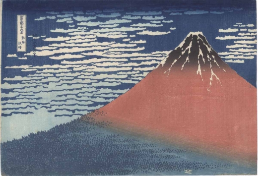 Katsushika Hokusai, South Wind, Clear Dawn, Series Thirty-Six Views of Mount Fuji,