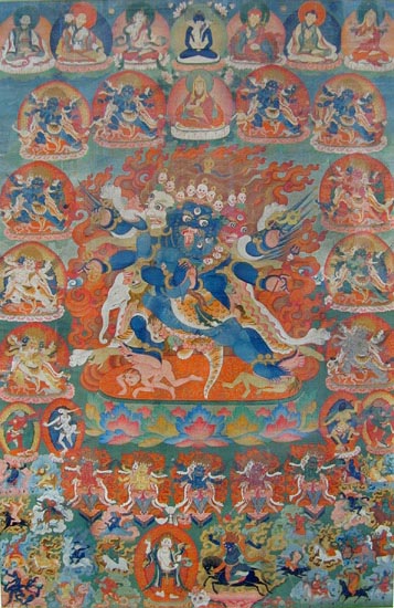 Thangka depicting Vajrakila