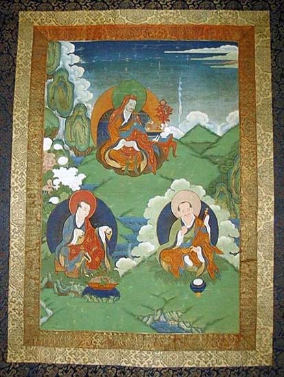 One of Set of Six Thankas of Arhats